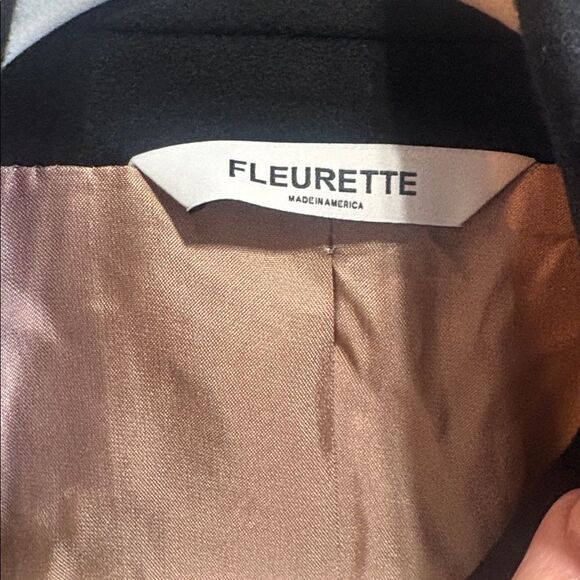 NWT Fleurette Stand Collar Wool Coat $1098 - Picture 6 of 6